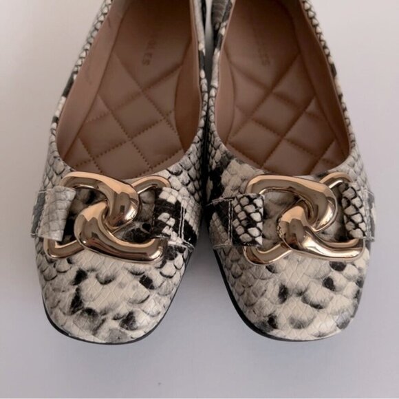Aerosoles - Snake Pattern Ballet Flat Slip On - Multi Natural Snake. Size: 6 US. - Picture 10 of 15